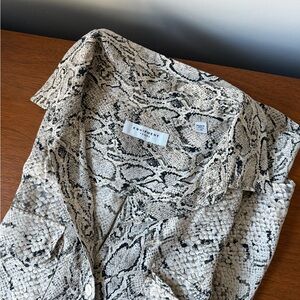 Equipment Snake Print Blouse